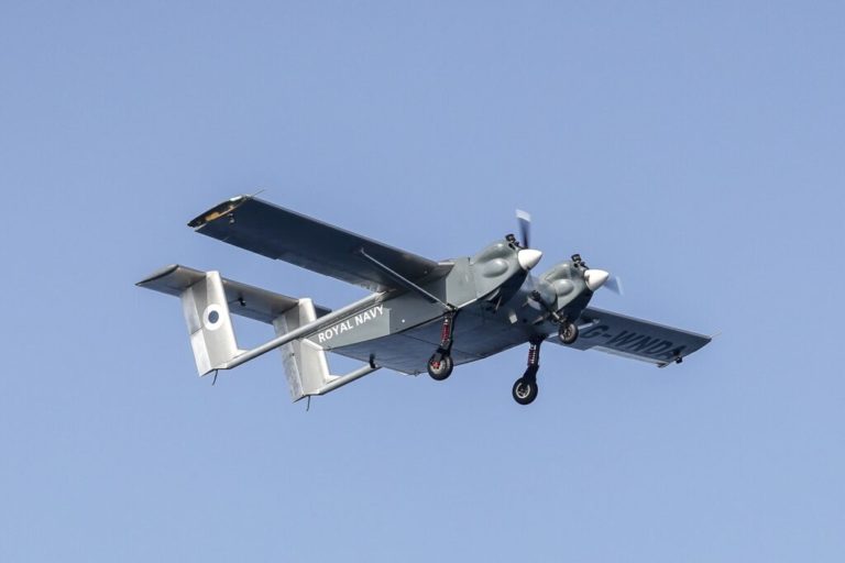 Pictured: A drone in flight.

A PILOTLESS plane has flown on and off a Royal Navy aircraft carrier for the first time.

The W Autonomous Systems (WAS) drone made the trip from the Lizard Peninsula and on to the deck of HMS Prince of Wales off the Cornish coast, delivered supplies, then flew back in a milestone flight which points the way to the future of naval aviation.

The Royal Navy joined forces with W Autonomous Systems, a leading-edge British firm which is developing long-range, heavy-lift autonomous drones for defence. The drones incorporate a ground-breaking autopilot system, eliminating the need to be controlled remotely by trained pilots, and are designed to operate in the most challenging environments.

It’s a vital step along the way to operating crewless aircraft safely alongside the F-35 Lightning jets and the naval Merlin and Wildcat helicopters that are currently the backbone of the Fleet Air Arm.

The goal is to deploy drones with a UK Carrier Strike Group in the future, using them to transfer stores and supplies – such as mail or spare parts – between ships, without the need to launch helicopters.

Drones are cheaper to operate, eliminate any potential risk to aircrew – such as in bad weather – and keep the hi-tech Merlins and Wildcats free for operational sorties, such as hunting hostile submarines or surface vessels that are threats to the carrier strike group.


 *** Local Caption *** EMBARGOED